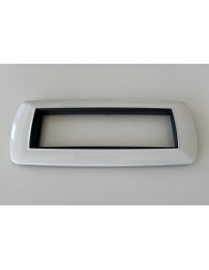 Placa mylife 7 módulos blanca